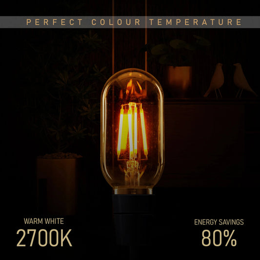 4W T45 Tubular E26 Edison Dimmable Light Bulb ~1053