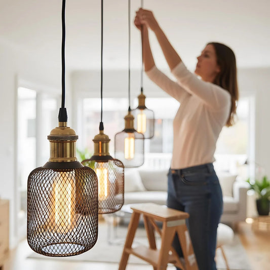 5W Metal Caged Light Bulb Dimmable ~1093