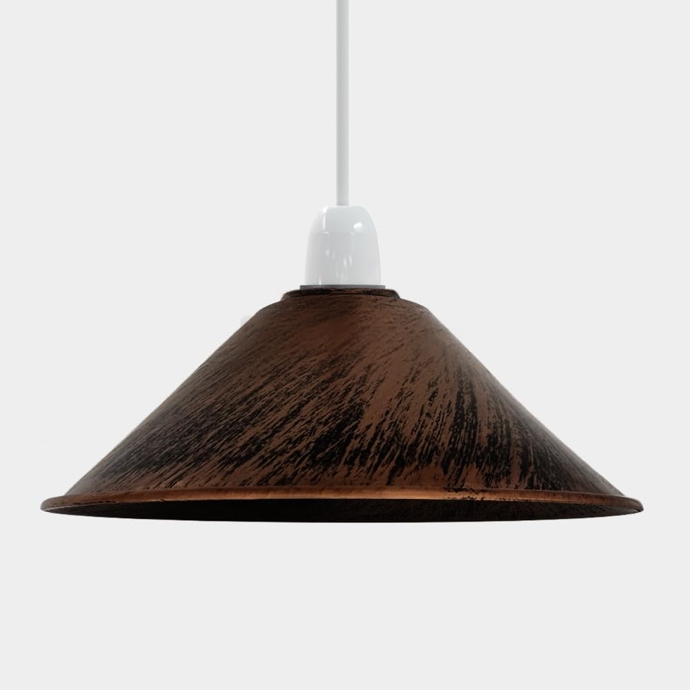 lamp black conical shade 22cm