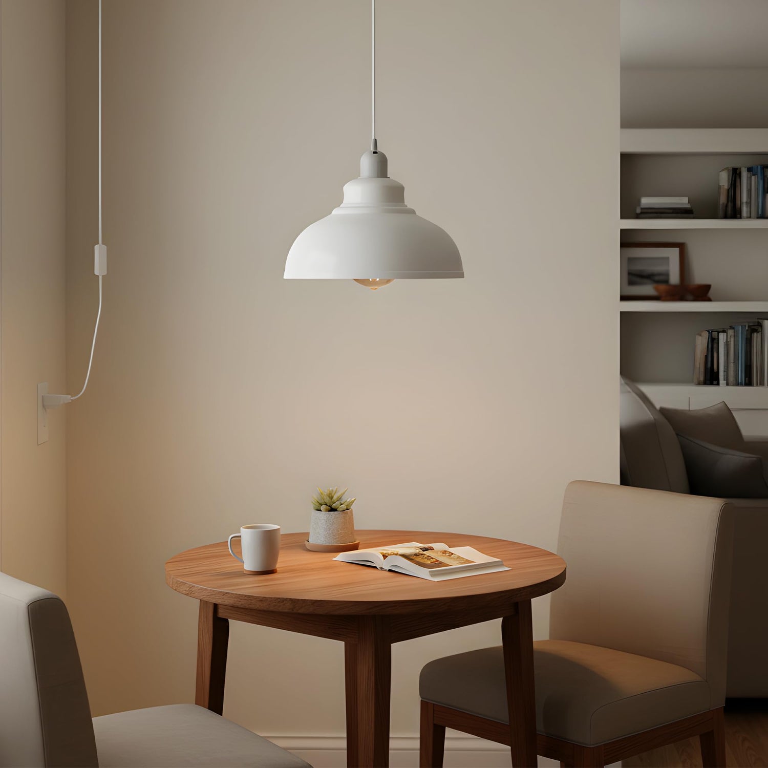 Lámparas colgantes con enchufe