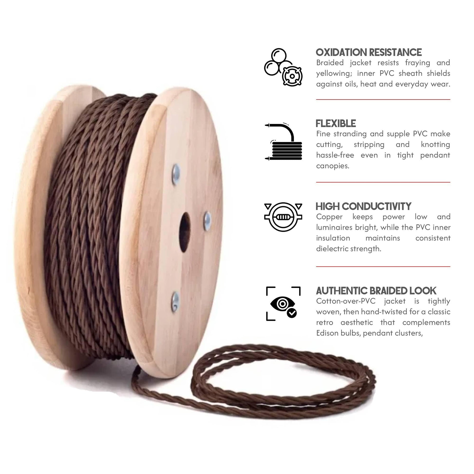 cloth twisted 18awg connect
