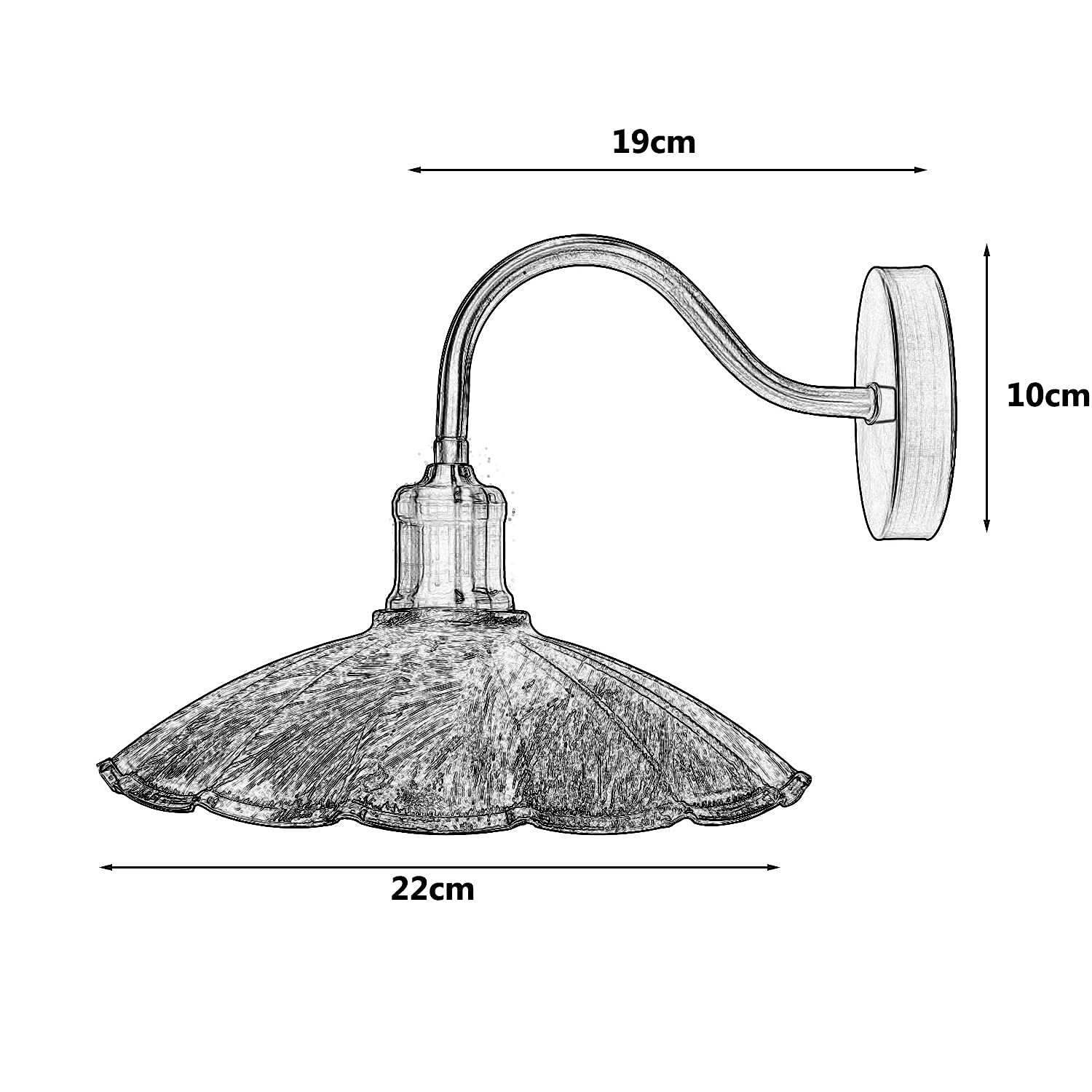 sconce lights arm wall dimmer