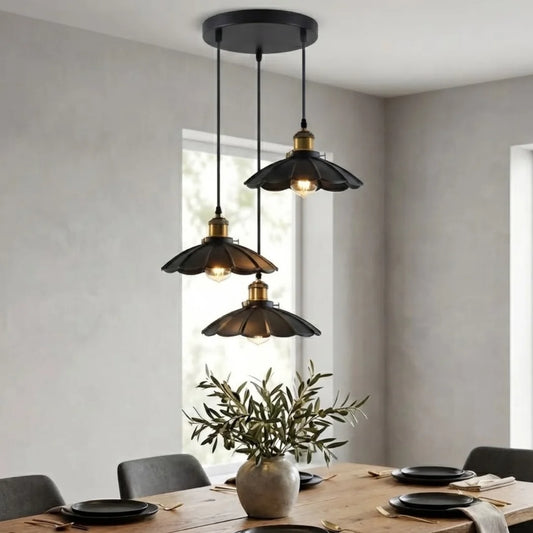 Vintage cluster 3 Lighting Farmhouse Hanging Lamp Fixtures