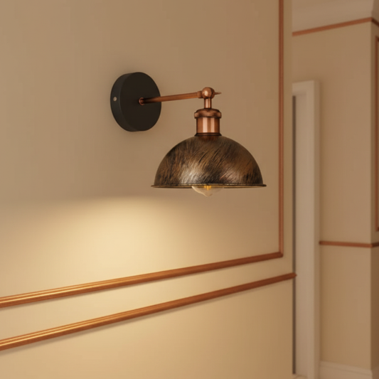 Industrial Indoor Metal Wall Sconce | 8.26 inches ~1050