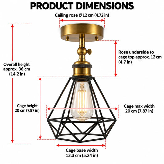 Sloped Angled Ceilings Swivel Arm Semi Flush Light