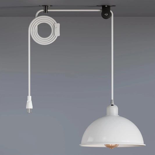 Plug-in E26 Hanging Pendant Light Kit with Switch 16ft Cord ~1063