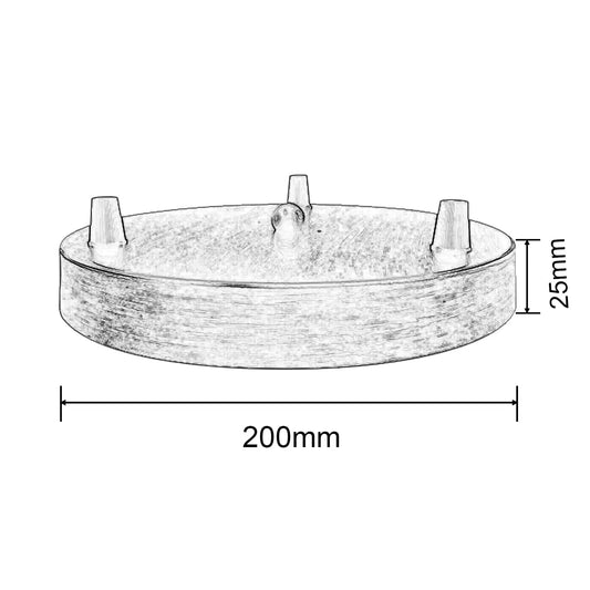3 Port Canopy Kit Ceiling Light Cover ~1039