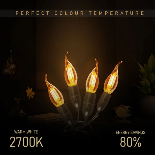 Bombillas de vela E14 de 4 W C35 ~1034