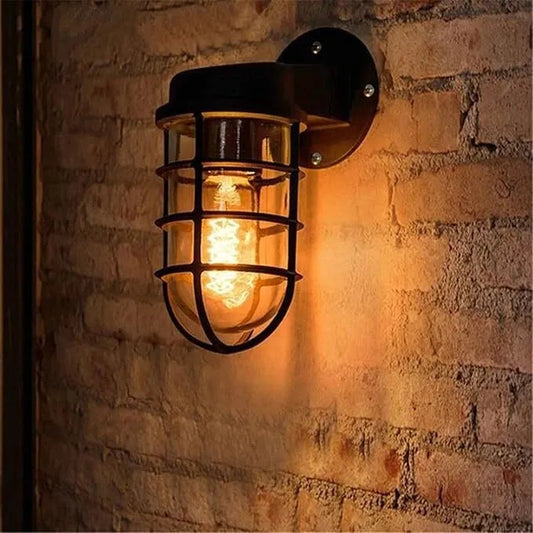 Industrial Conduit Wall Light, Dimmable Metal E26 ~1068