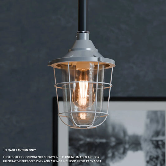 3/4" Lampshade Caged For Conduit Light Shade ~1070