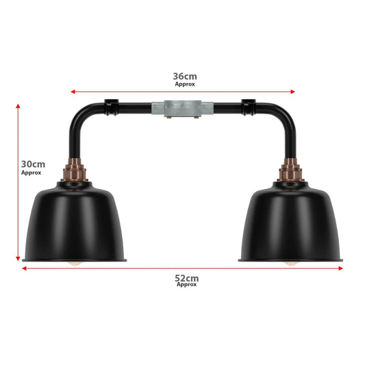 Bulkhead Shaded Ceiling Light Conduit Lighting ~1074