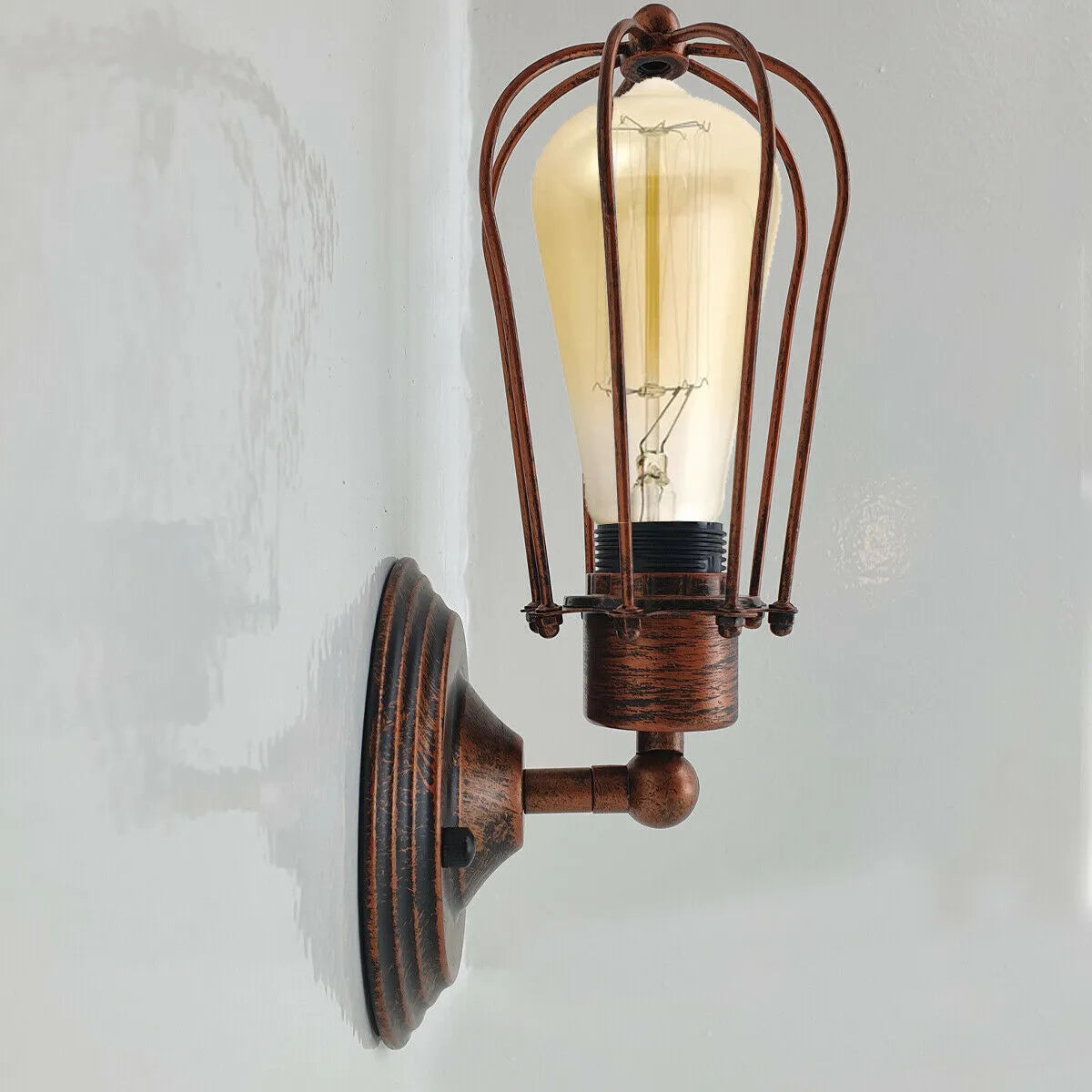 Vintage-style wall light fixture