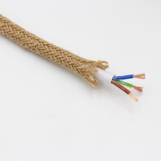 3 Core Jute 18 AWG Fabric Covered Electrical Wire