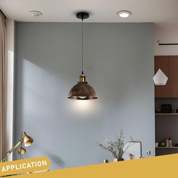 Dome Ceiling Pendant Light Metal ~1130