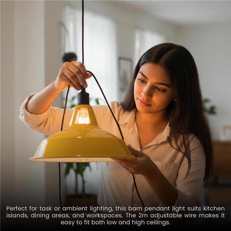 light shade farmhouse pendant