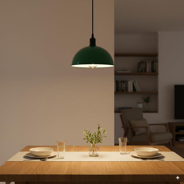 Farmhouse Pendant Light Dome Shaded 21cm ~1146