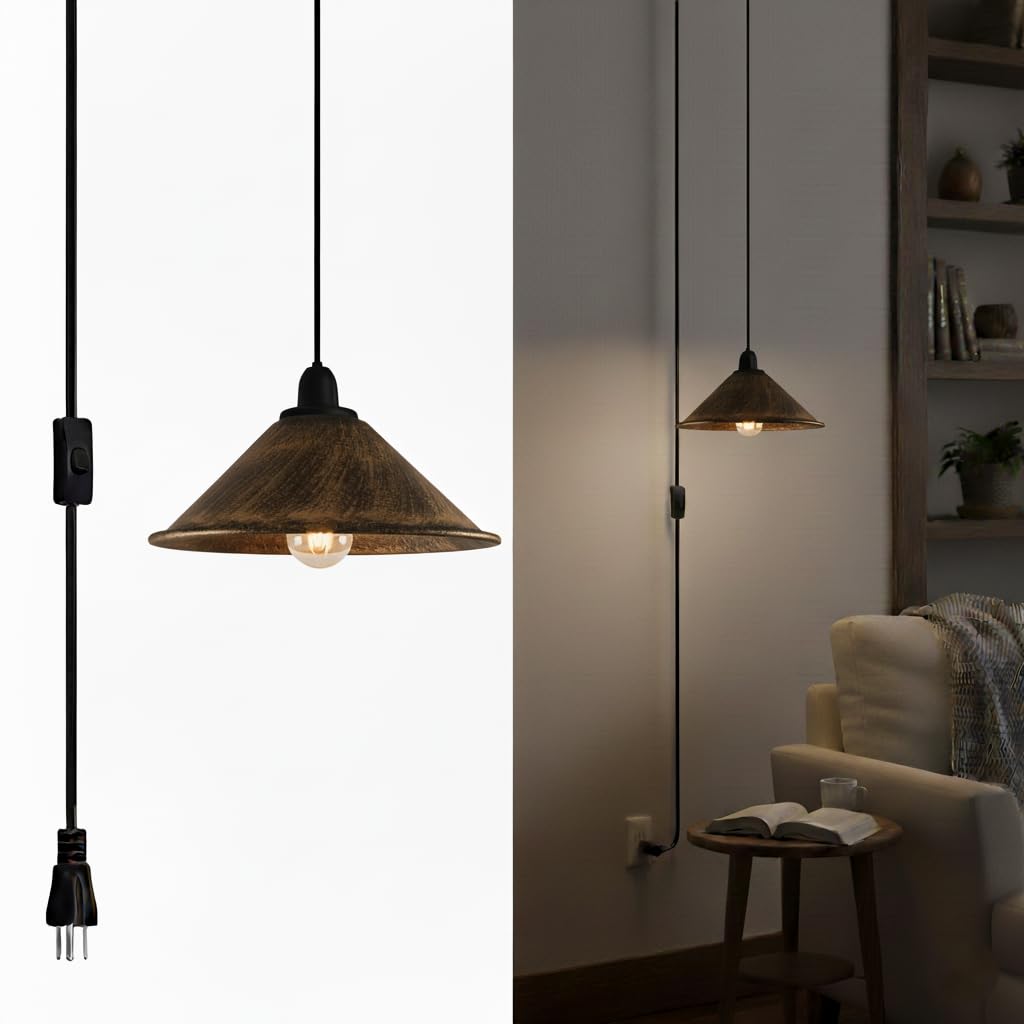 hanging light plug pendant