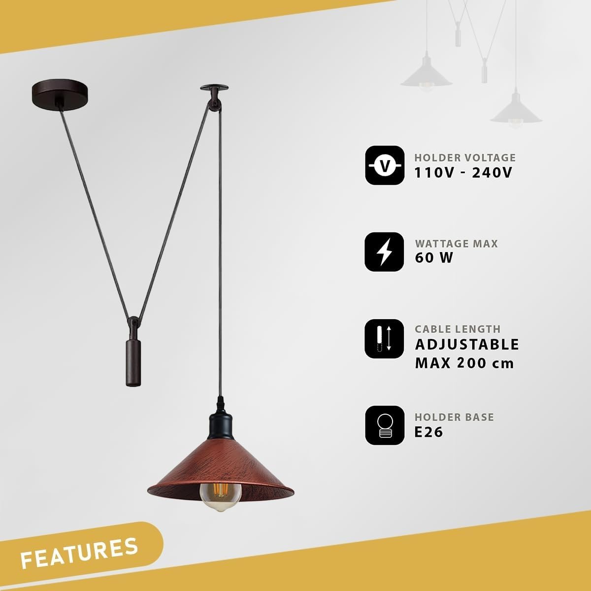 hanging pendant kitchen light