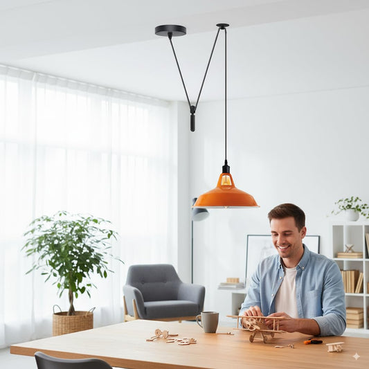 shade light pulley pendant