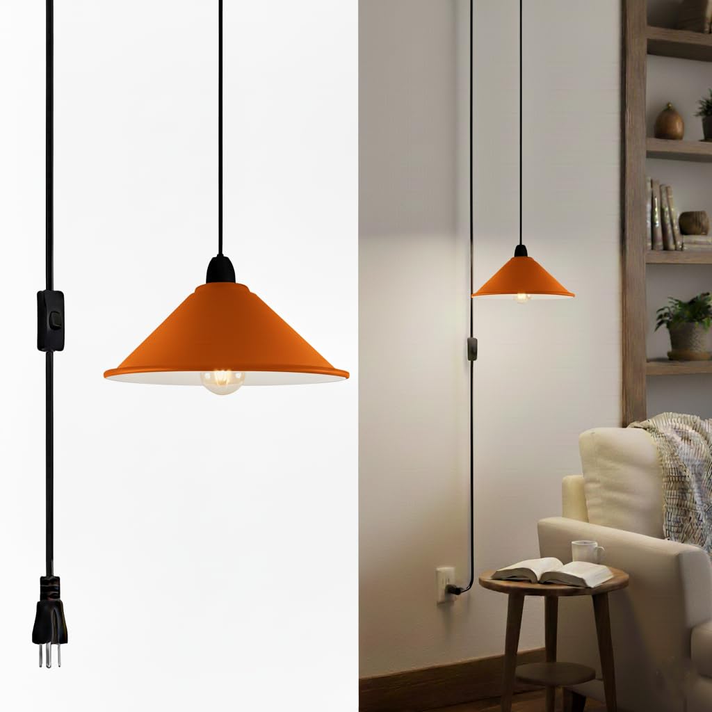 metal light 22cm pendant plug