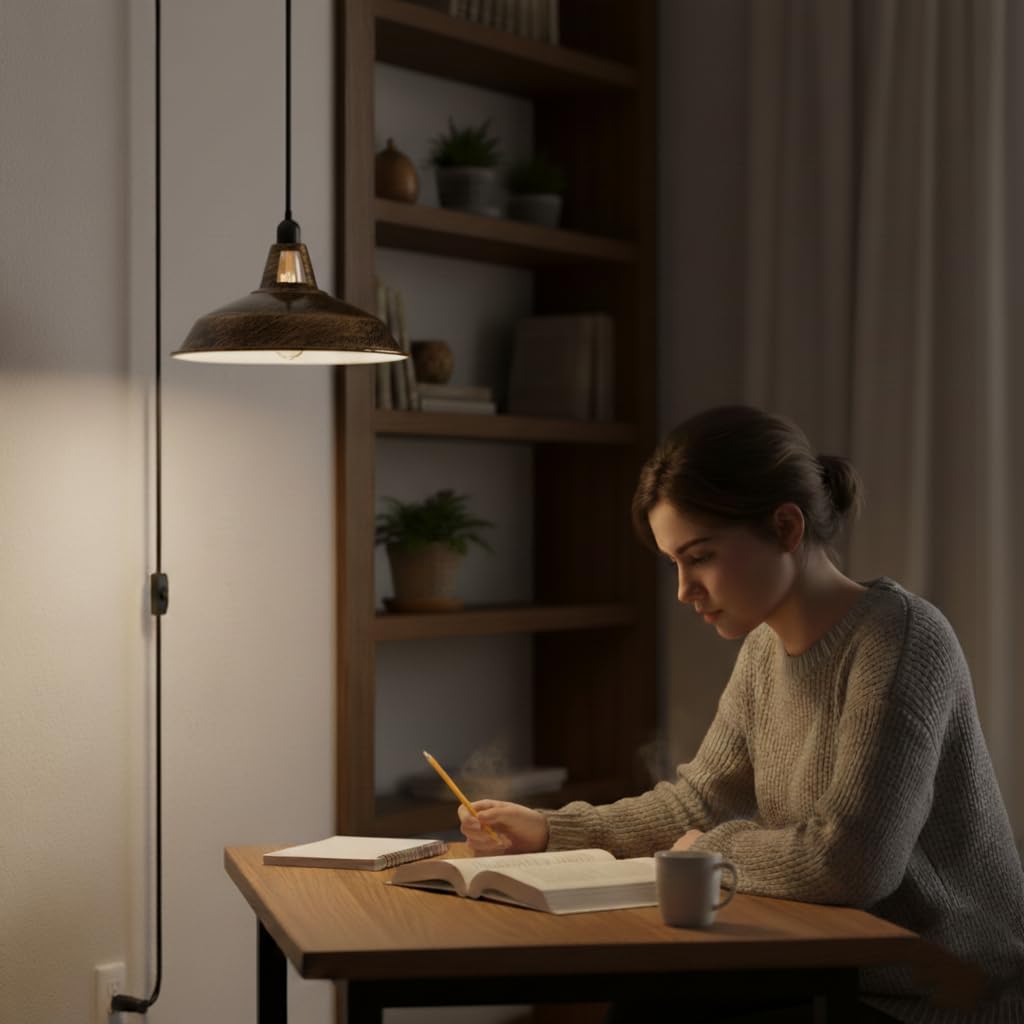Plug in pendant light
