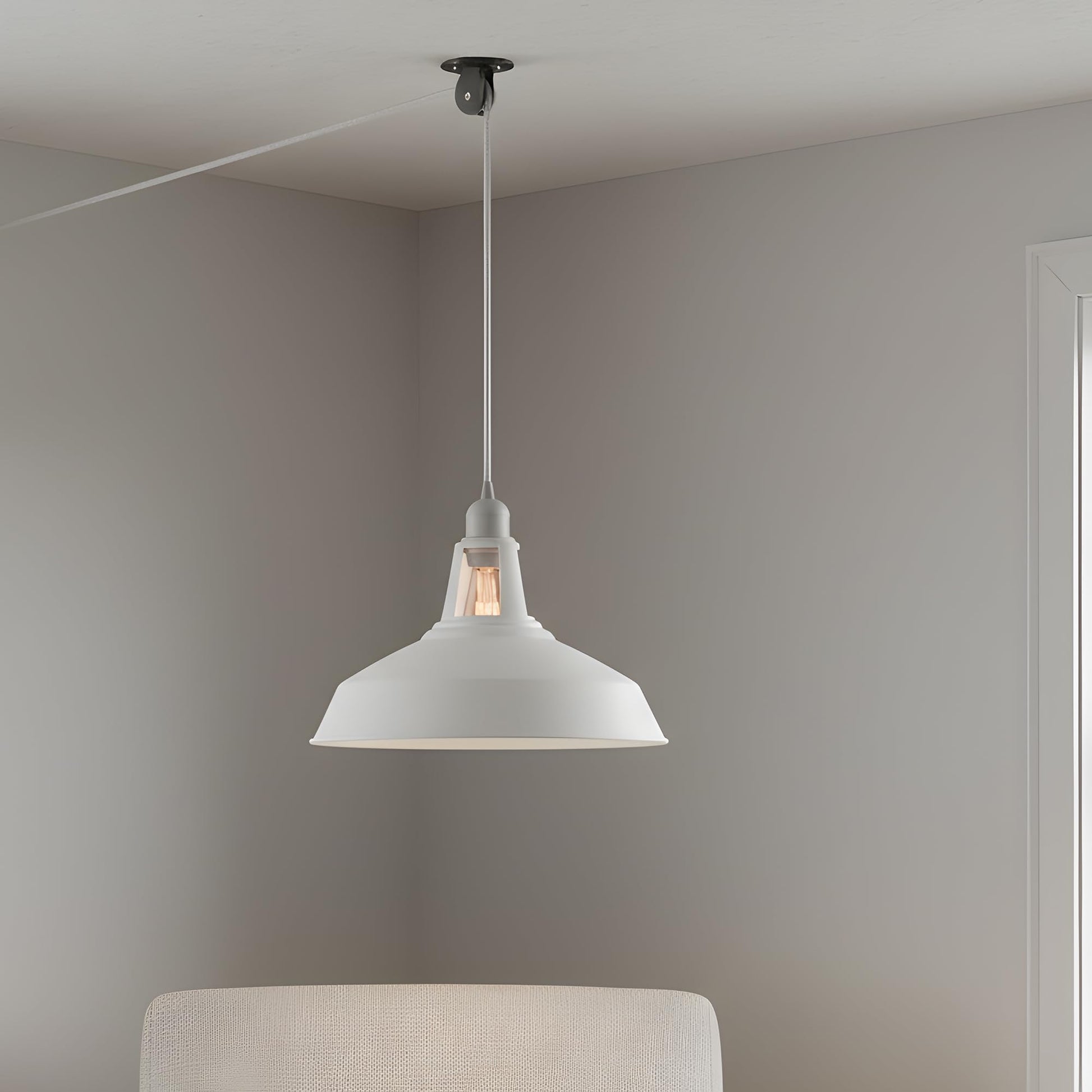 hanging plug shade vintage