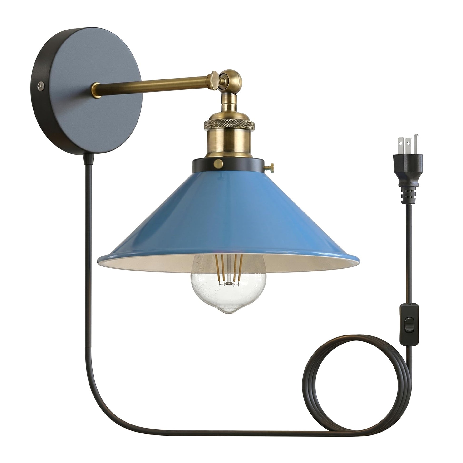 wall light with adjustable arm