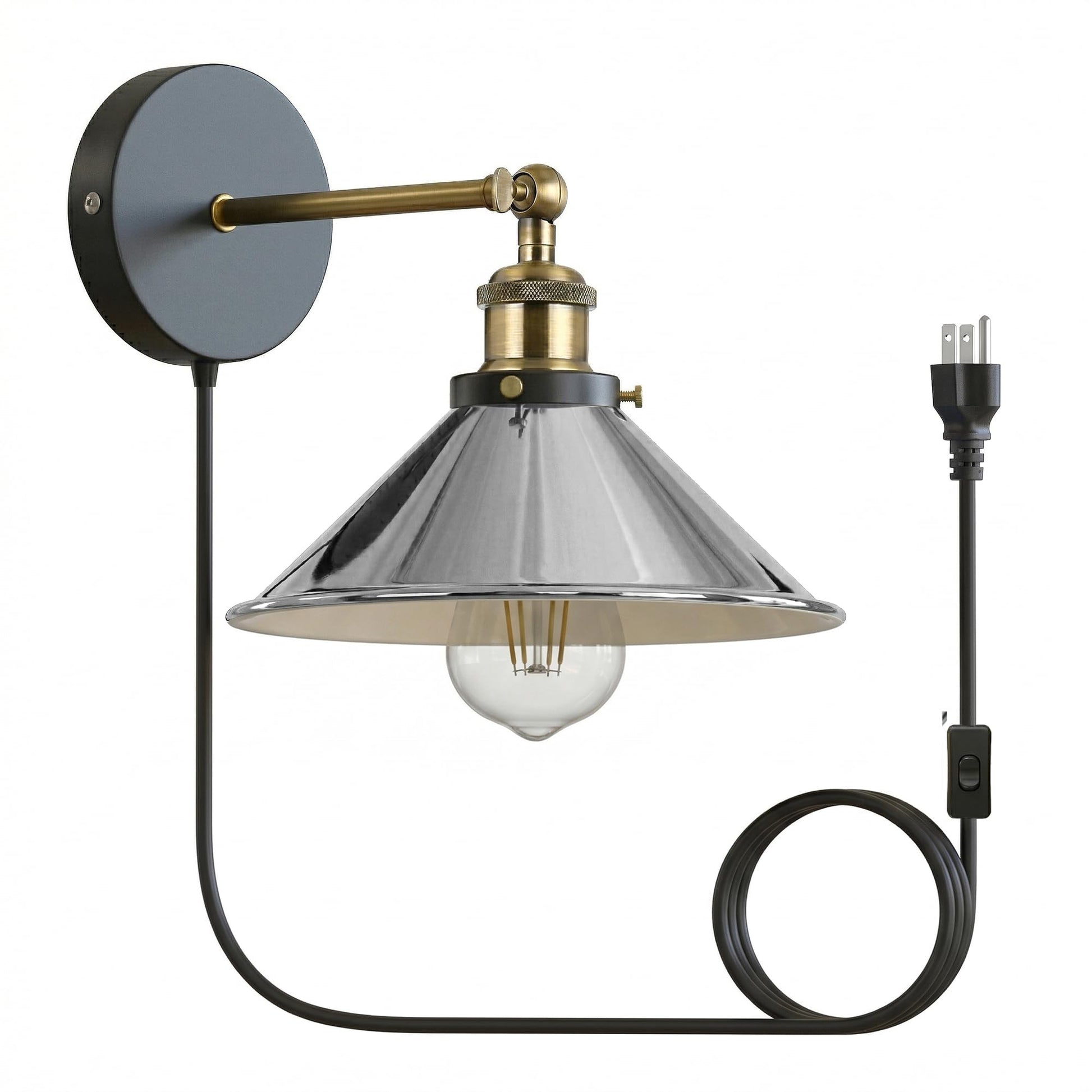 plug lamp wall adjustable