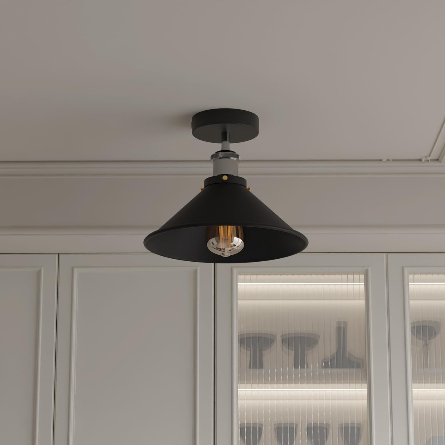 semi close ceiling kitchen