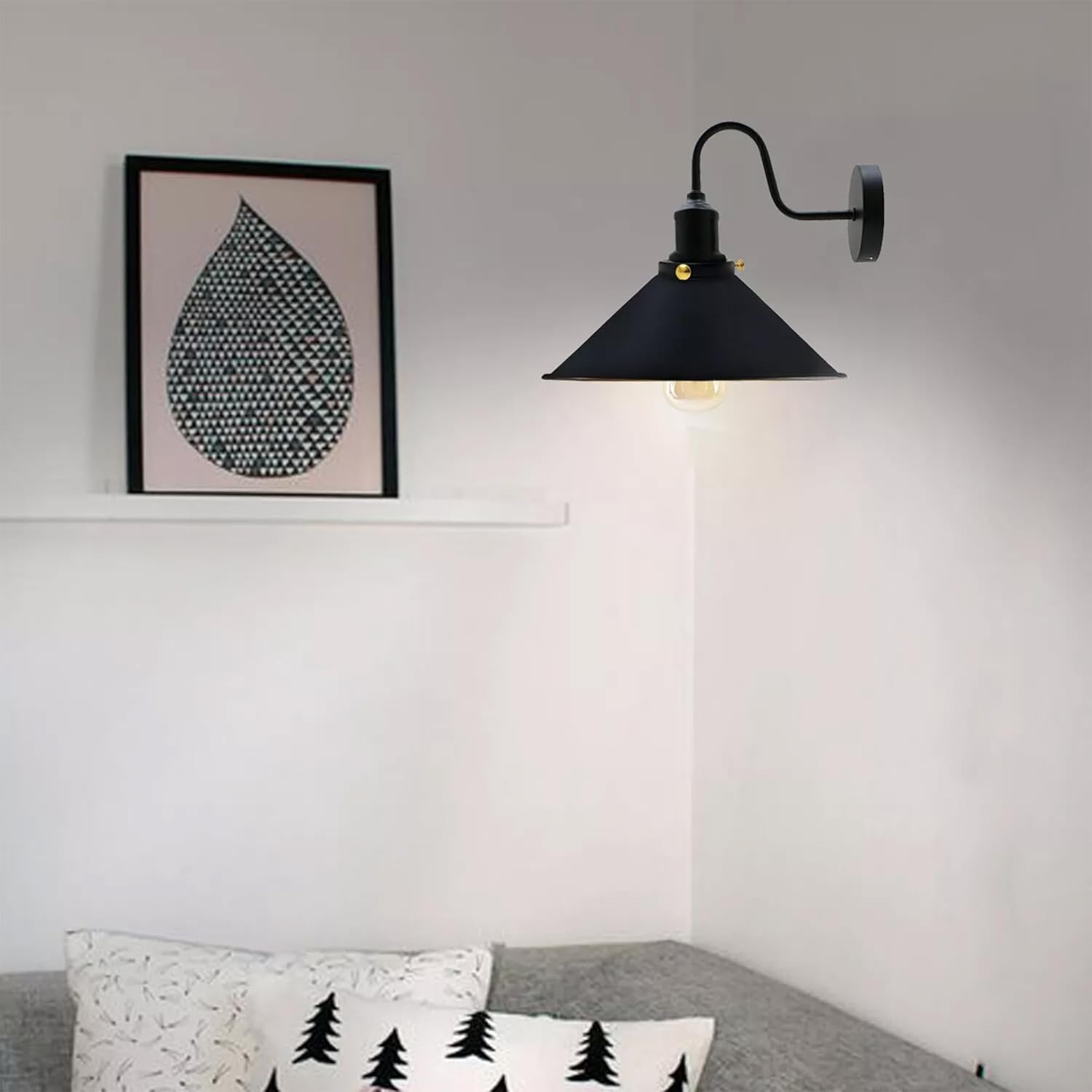 mounted holder e27 wall metal