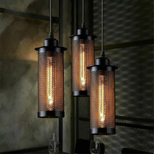 Rustic Industrial Balloon Shaped Wire Cage Lampshade | 02 Pack ~ 1013