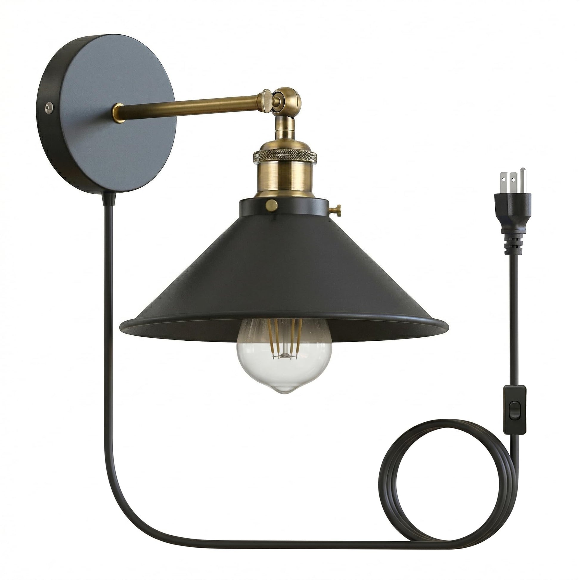 black wall lights