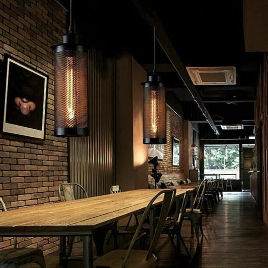 Ledsone Industrial Wire Cage Lampshade for Pendant Lights ~ 1014