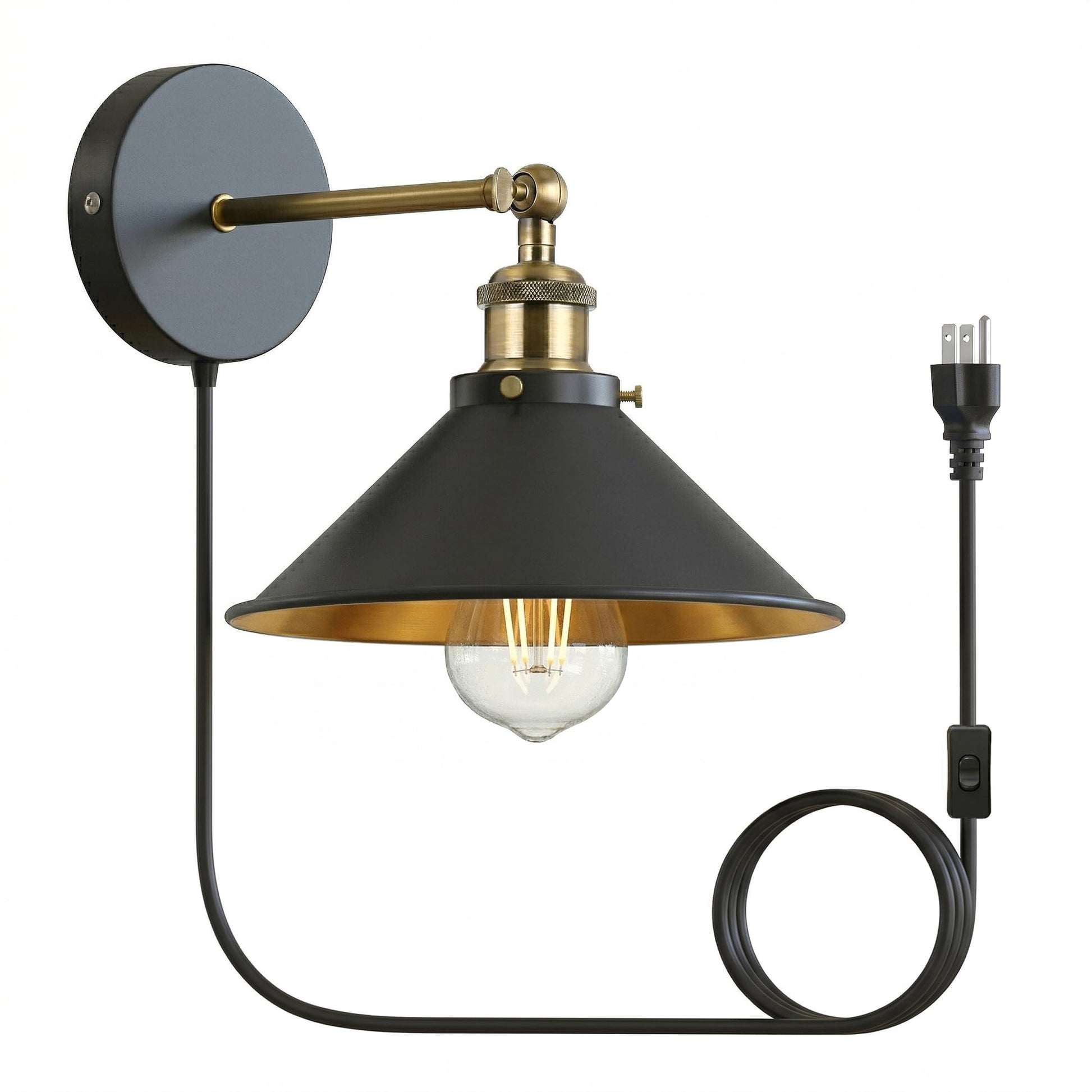 black gold inner wall lights
