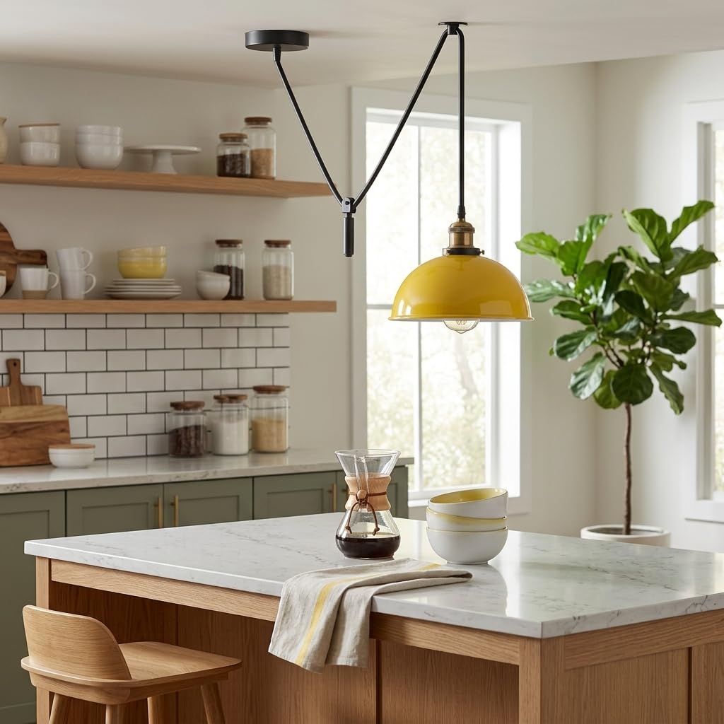 light hanging kitchen metal