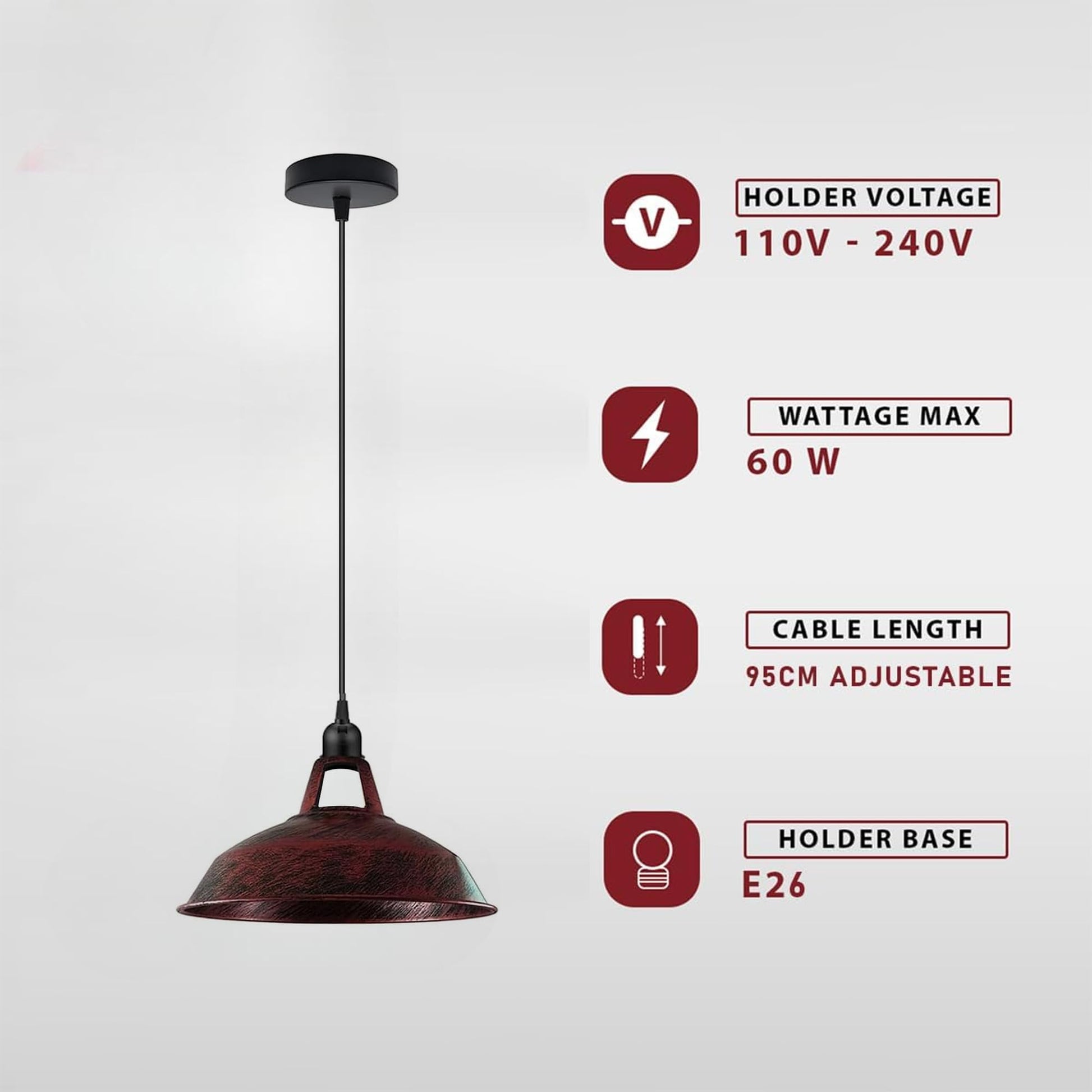 pendant light metal fixture