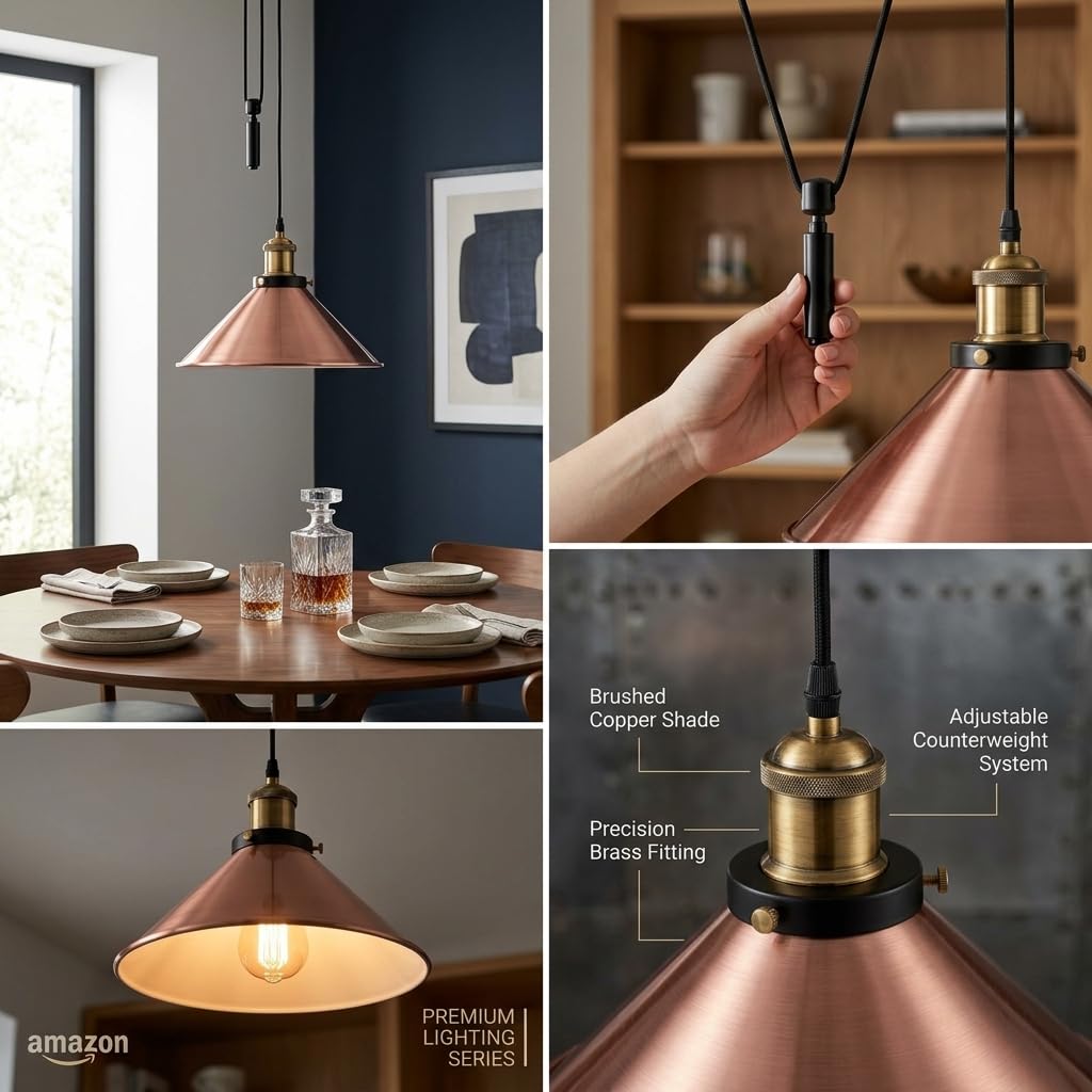 shade ceiling edison rose