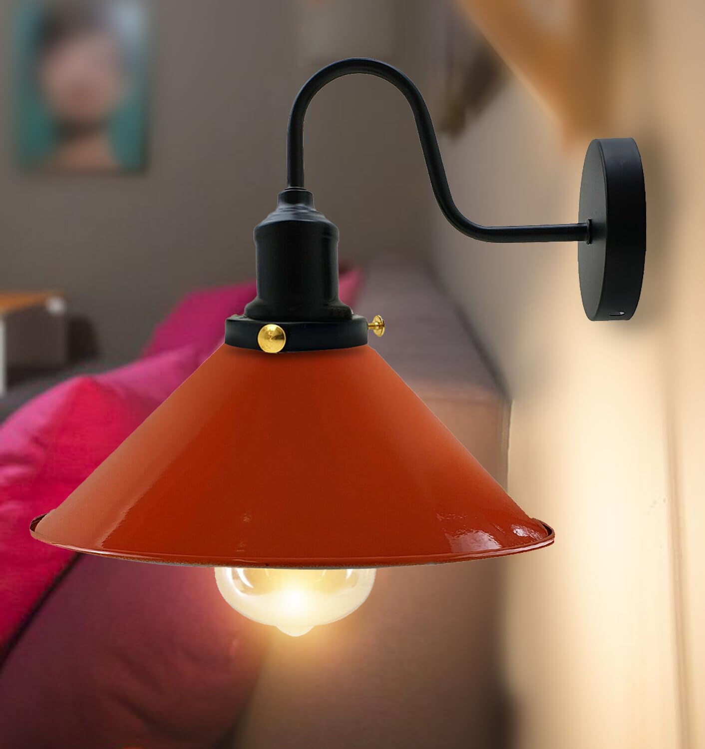 height lamp shade conical
