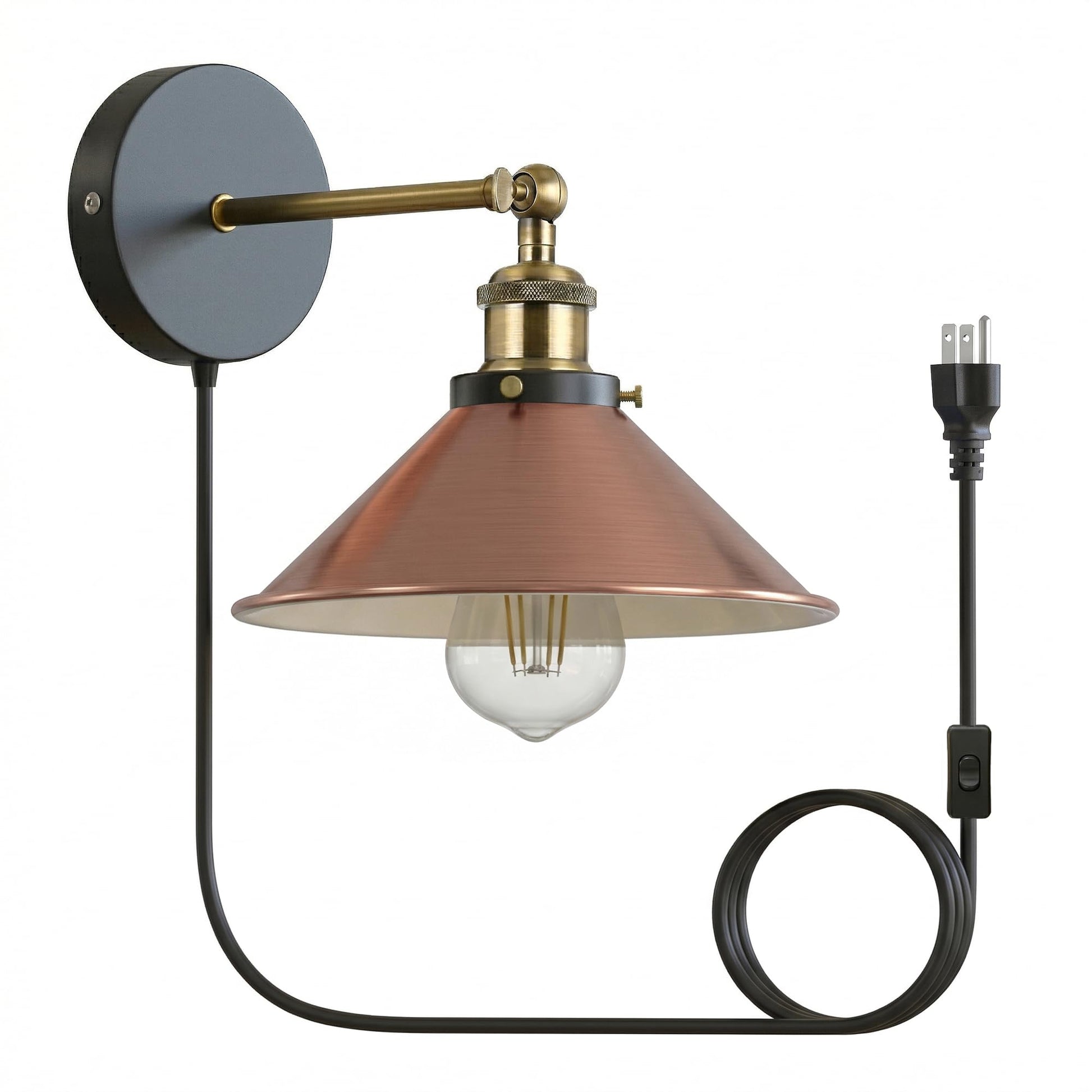 wall lamp adjustable cone