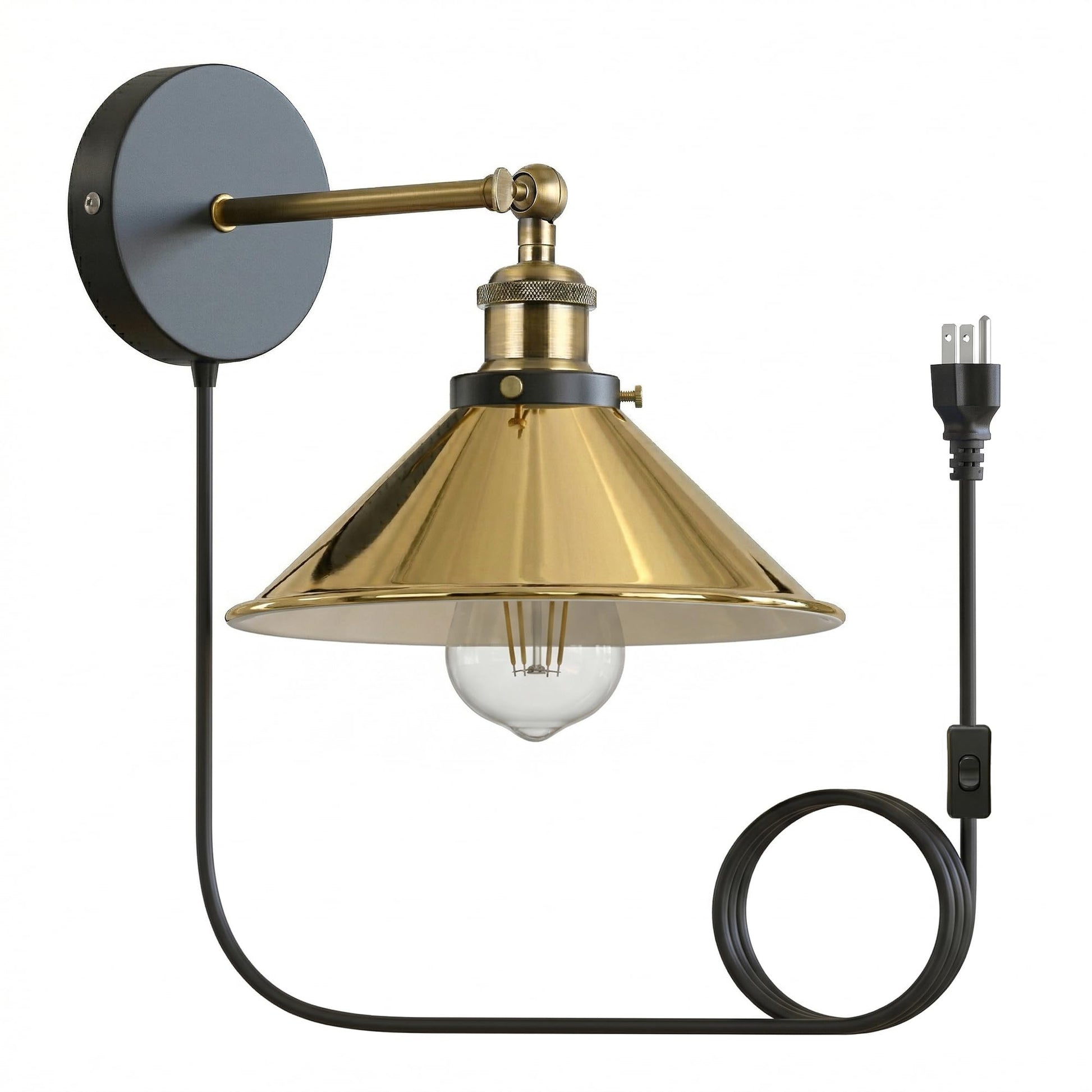 light in adjustable cone with