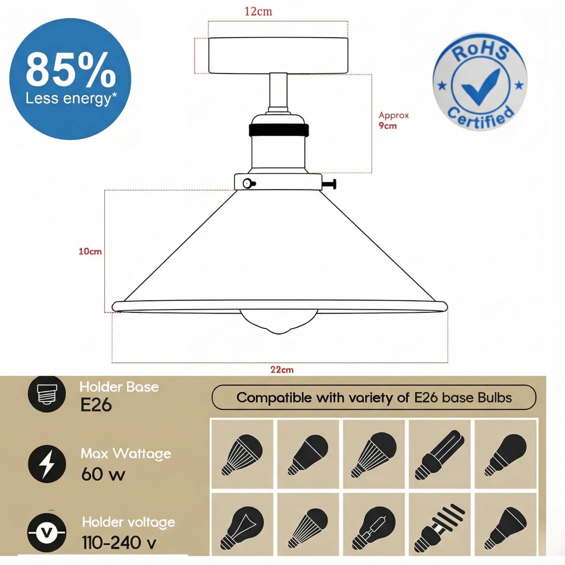 semi close ceiling kitchen