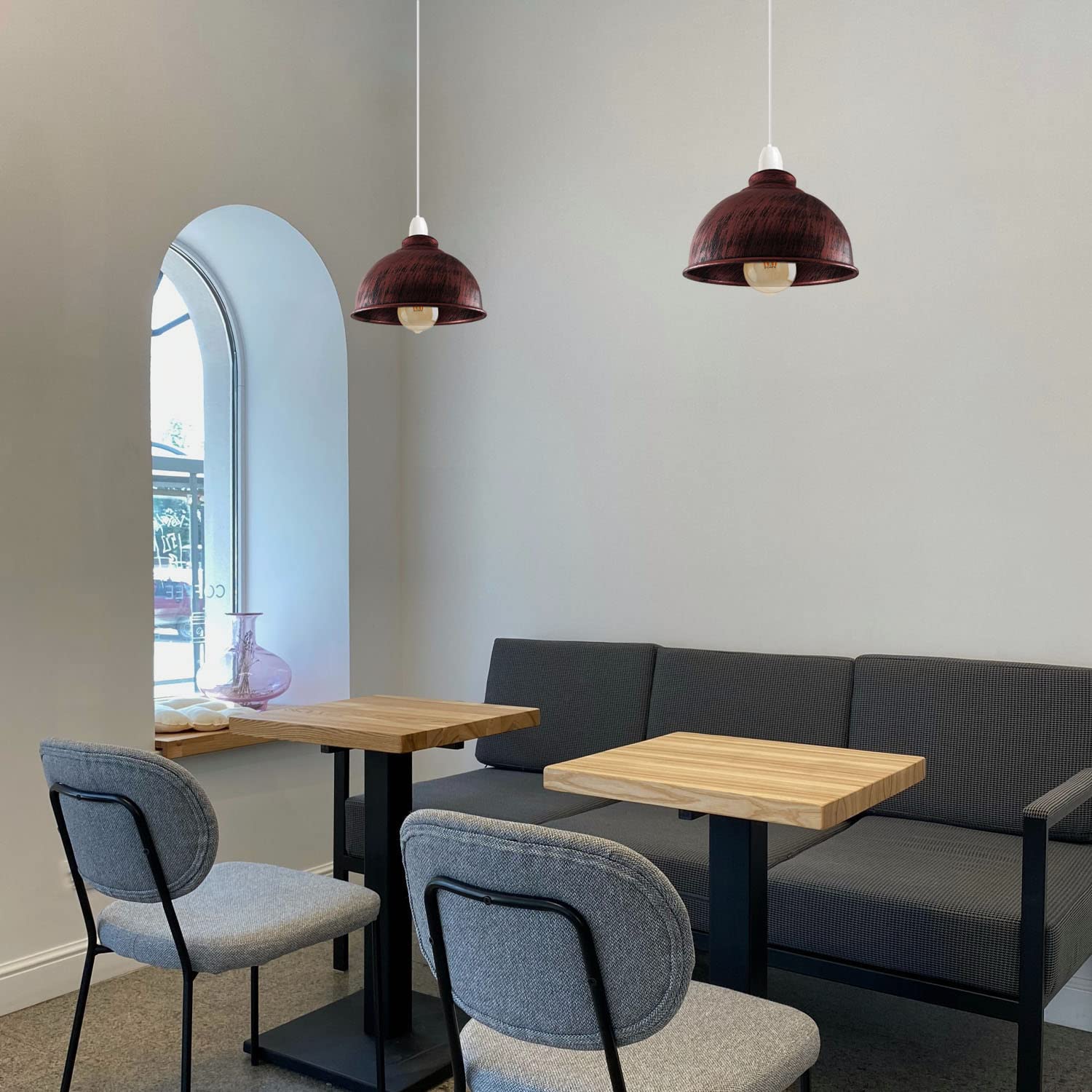 light black industrial ceiling