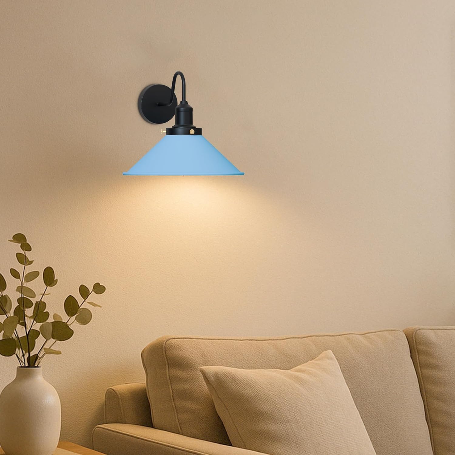 lamp metal wall arms flat