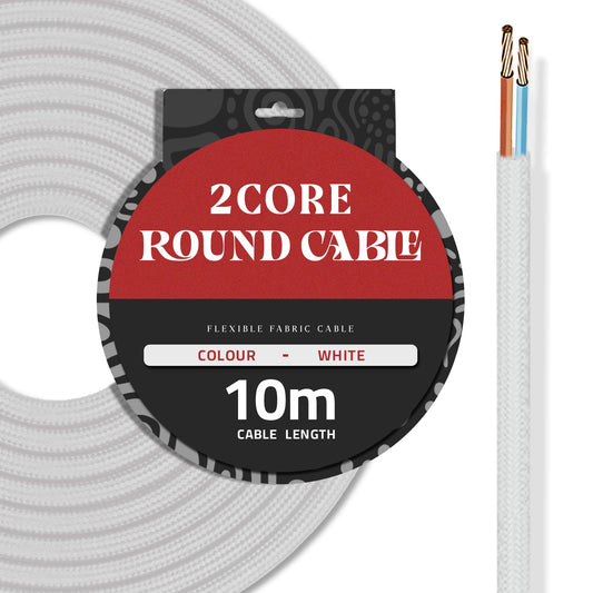 cloth fabric wire coverd round