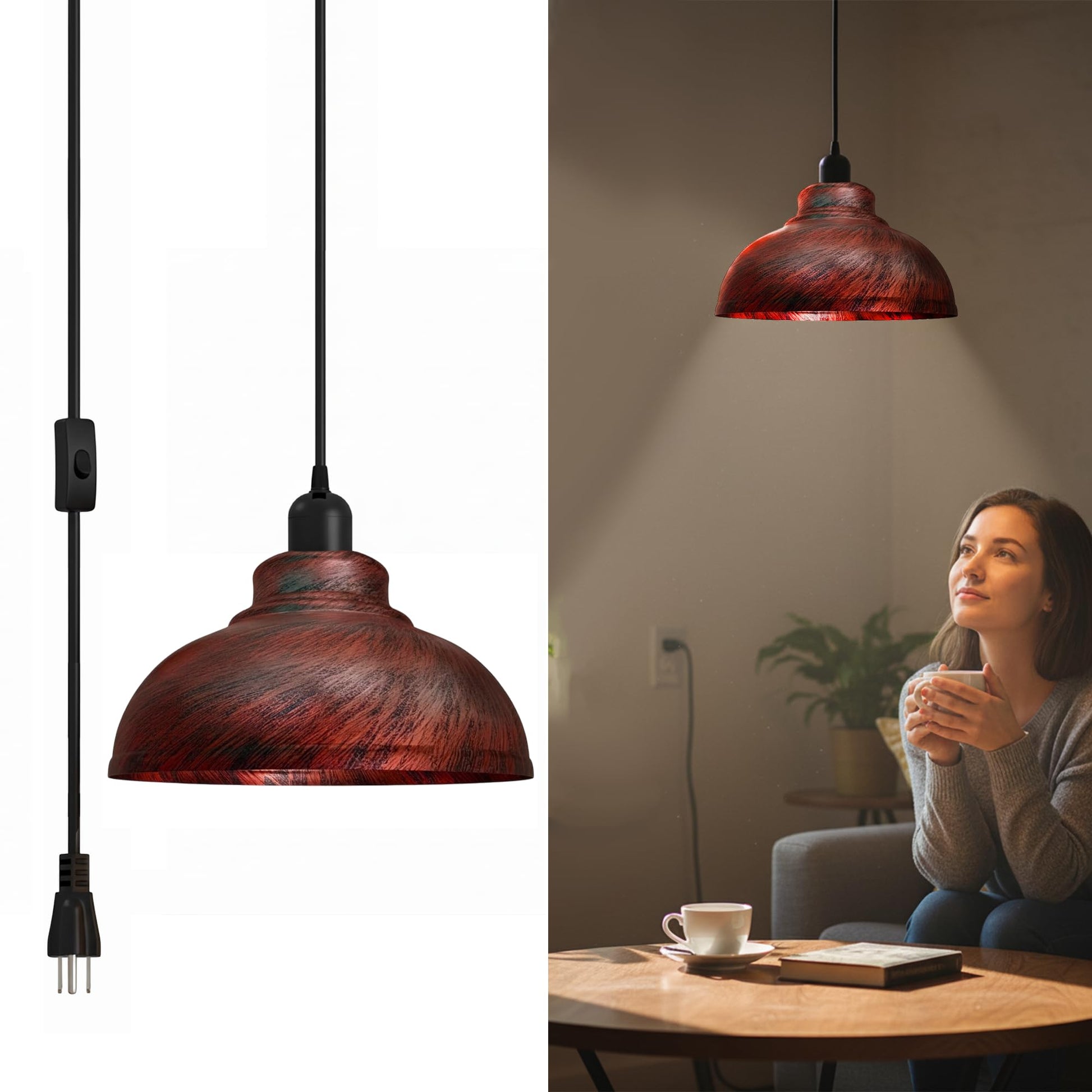 plug hanging in adjustable