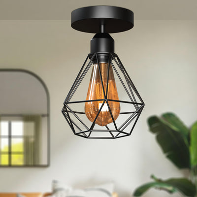 Lámpara de techo empotrada enjaulada ~1126