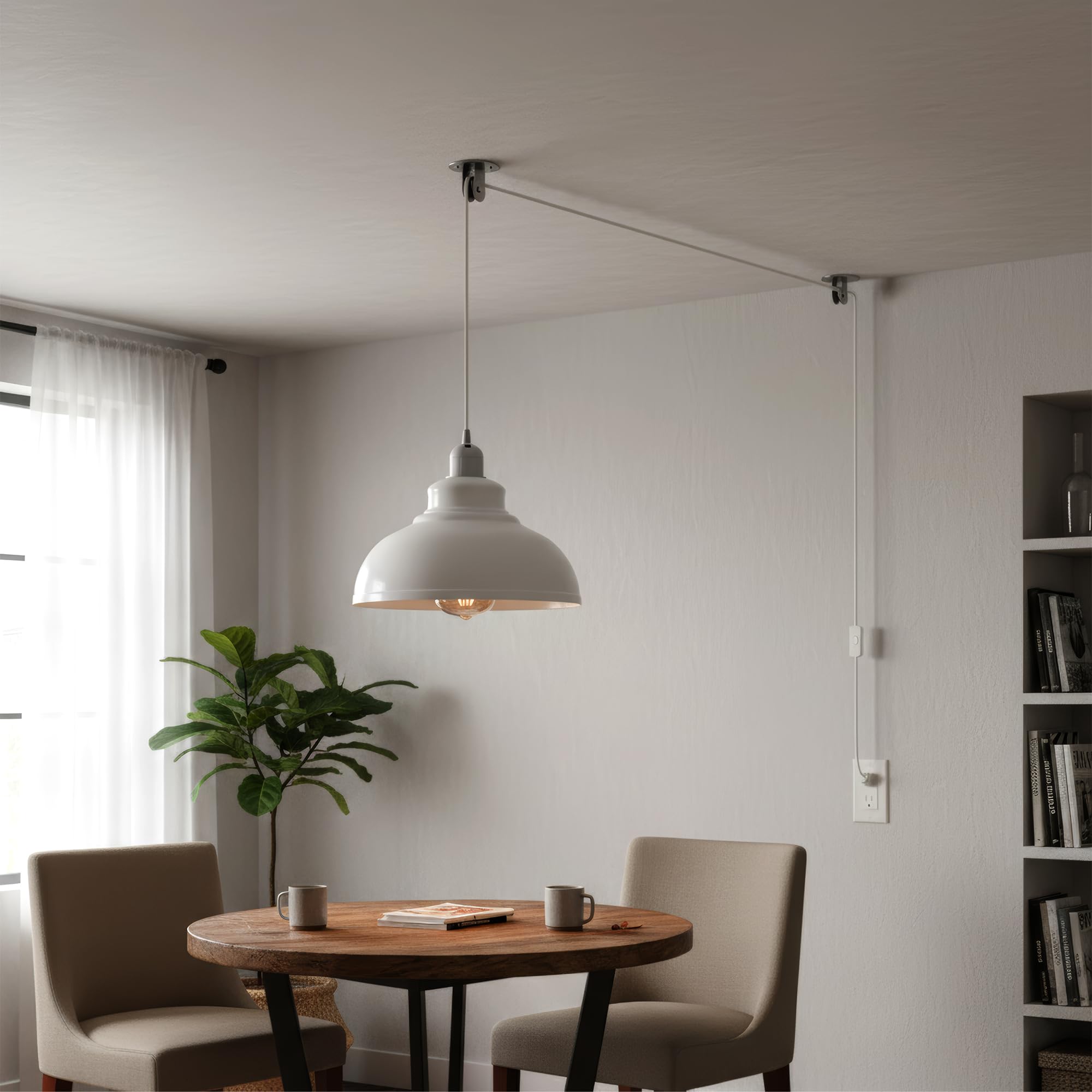 Natural Jute 3-Light Pendant Light