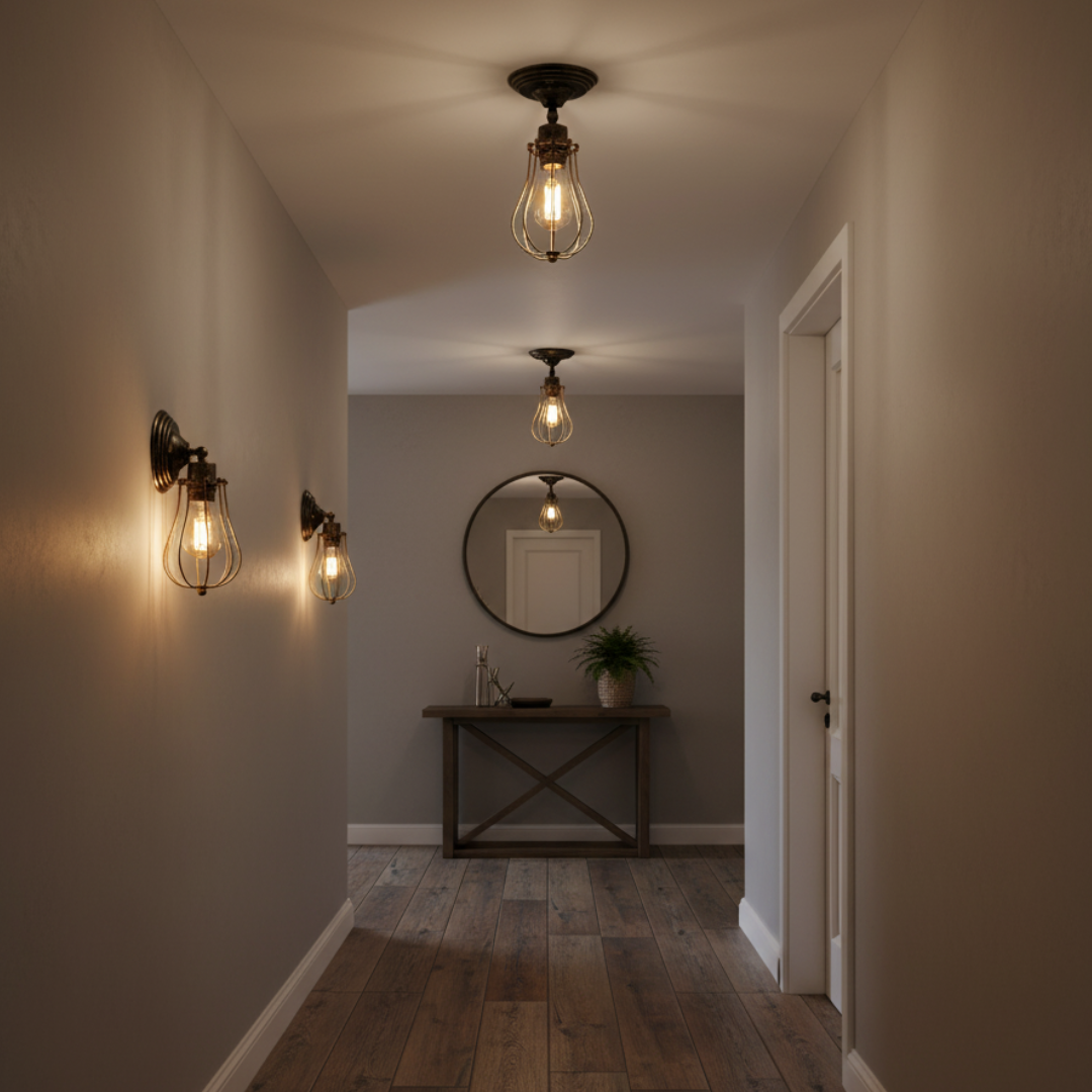 vintage wall and ceiling lamps
