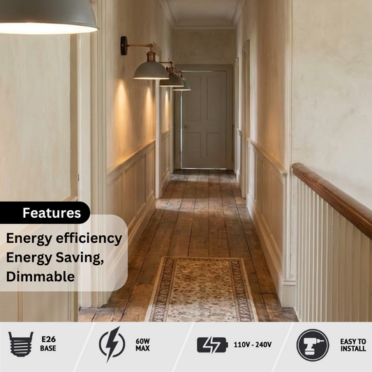 Aplique de pared con brazo oscilante para interior de metal ~1043