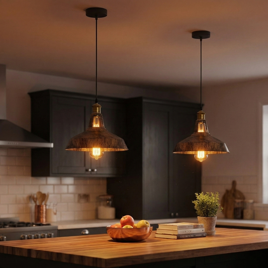 Single Pendant Light With Metal Shade E26 ~1174